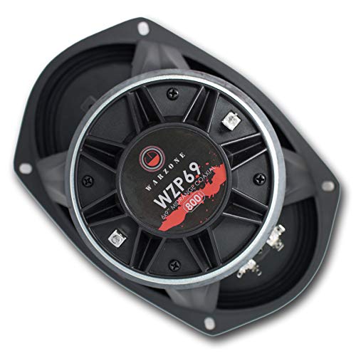 Gravity WZP69 Warzone Series 6x9 inch 4 Ohm Pro Midrange Coaxial Loud Corrugated Surround Speaker 4-Ohms with 800W Max, 1 Speaker Car Audio High Standard Reliability Testing Gravity WZP69 Warzone Series 6x9 inch 4 Ohm Pro Midrange Coaxial Loud Corrugated Surround Speaker 4-Ohms with 800W Max, 1 Speaker Car Audio High Standard Reliability Testing